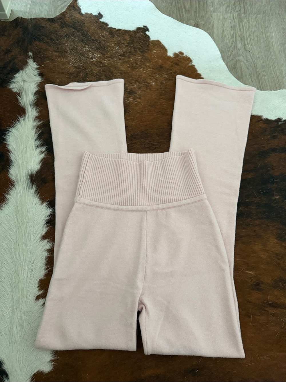 Gilly Hicks Sweater Knit Foldover Waist Boot Pants